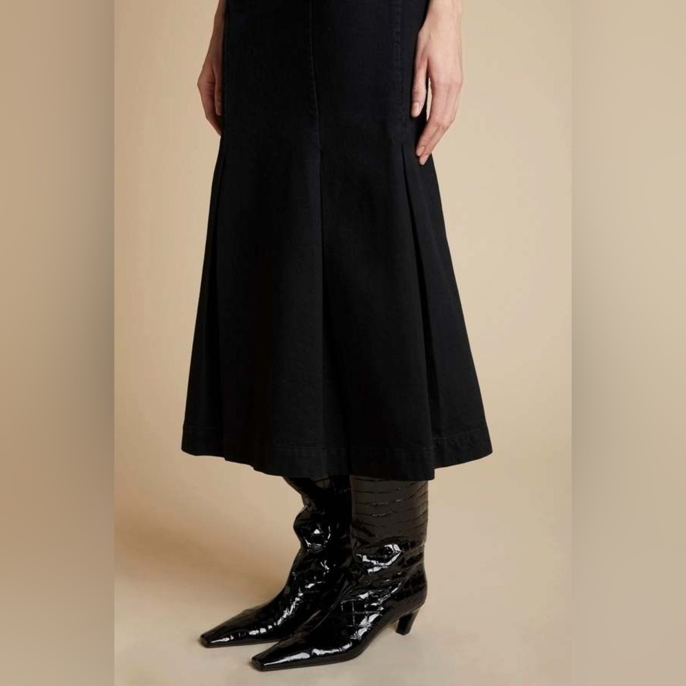 NWT Khaite Levine Skirt in Black - size 25 - Picture 4 of 8